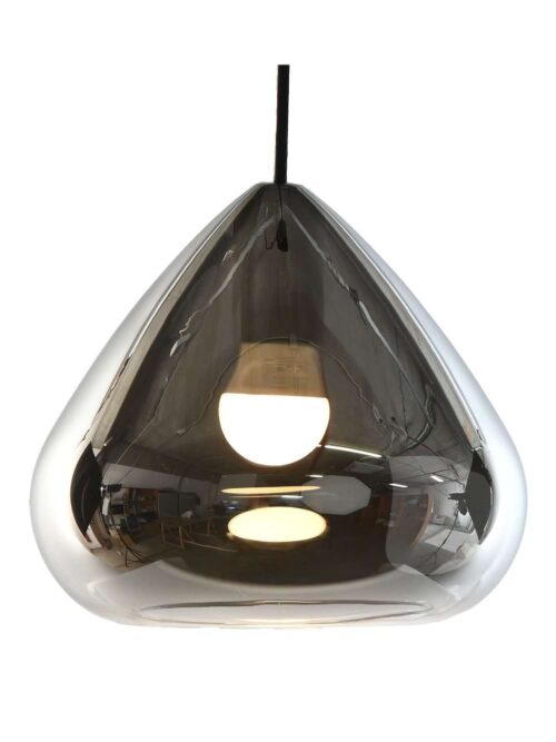 Lampadario da Soffitto in Cristallo Fumè – 20x20x20 cm