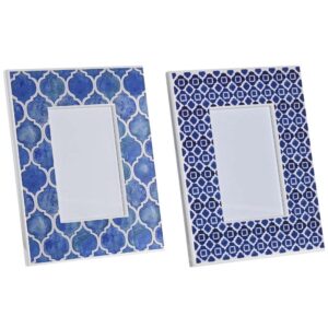 Cornice Foto 10x15 Mosaico Blu 19x24