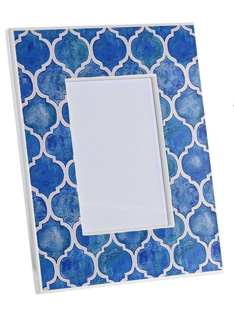 Cornice Foto 10X15 Mosaico Blu 19X24