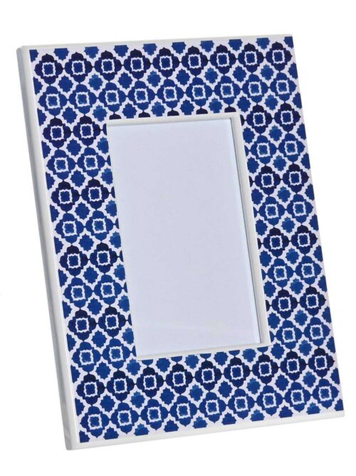 Cornice Foto 10x15 Mosaico Blu 19x24