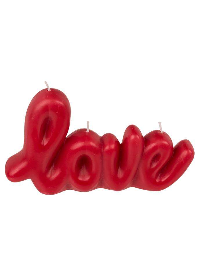 Candela Decorativa Rossa Love