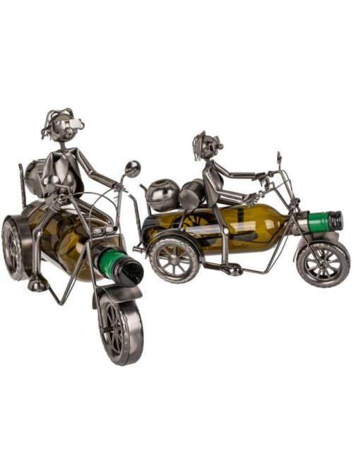 Portabottiglie in Metallo Motociclista