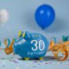 Salvadanaio Maialino Azzurro In Ceramica Piccolo 30 Anni