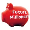 Salvadanaio in Ceramica Future Millionaire Design Elegante