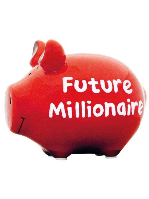 Salvadanaio in Ceramica Future Millionaire Design Elegante