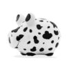 Salvadanaio Maialino Dalmata in Ceramica Bianco Nero