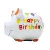 Salvadanaio Maialino Happy Birthday In Ceramica