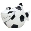 Salvadanaio Squalo da Calcio in Ceramica Bianco/Nero