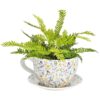 Vaso Da Fiori In Ceramica Con Decoro Floreale