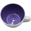 Grande Tazza Per Piante In Ceramica Con Fiori Design Viola Bianco