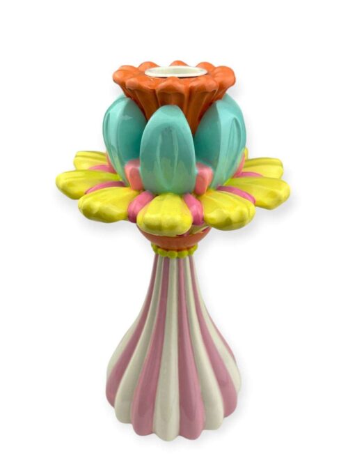 Flower Candle Holder Portacandela Floreale