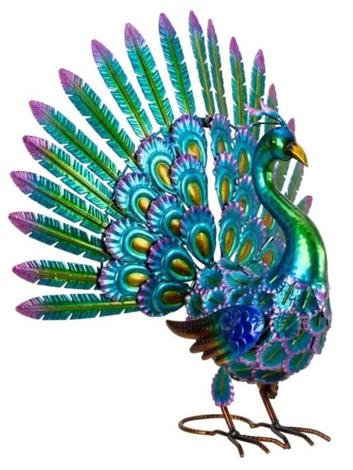 Pavone in Metallo Decorativo