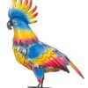 Pappagallo Cacatua In Metallo Colorato