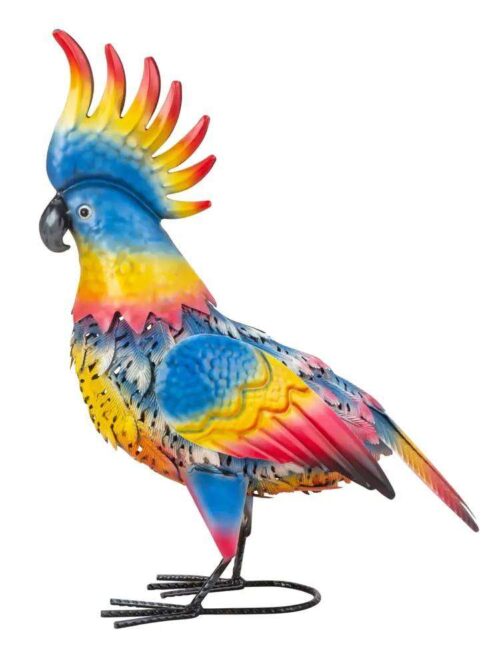 Pappagallo Cacatua in Metallo Colorato