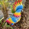 Pappagallo Cacatua In Metallo Colorato