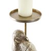 Candelabro Pappagallo In Alluminio Champagne