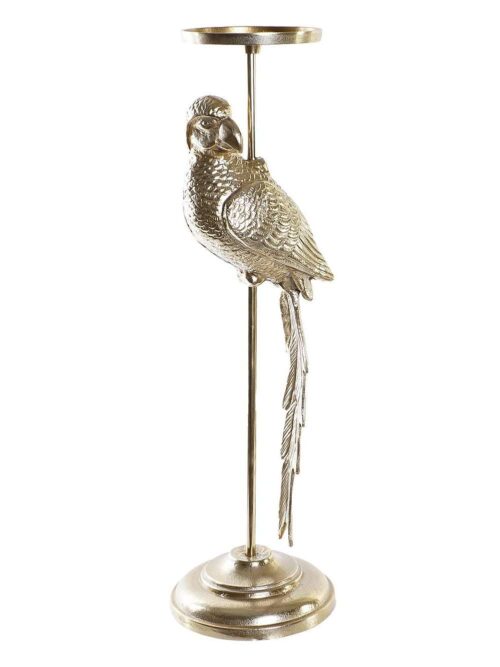 Candelabro Pappagallo in Alluminio Champagne