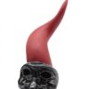 Corno Rosso con Maschera Nera in Porcellana di Capodimonte