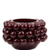 Vaso in Ceramica con Ciliegie Burgundy 29 cm