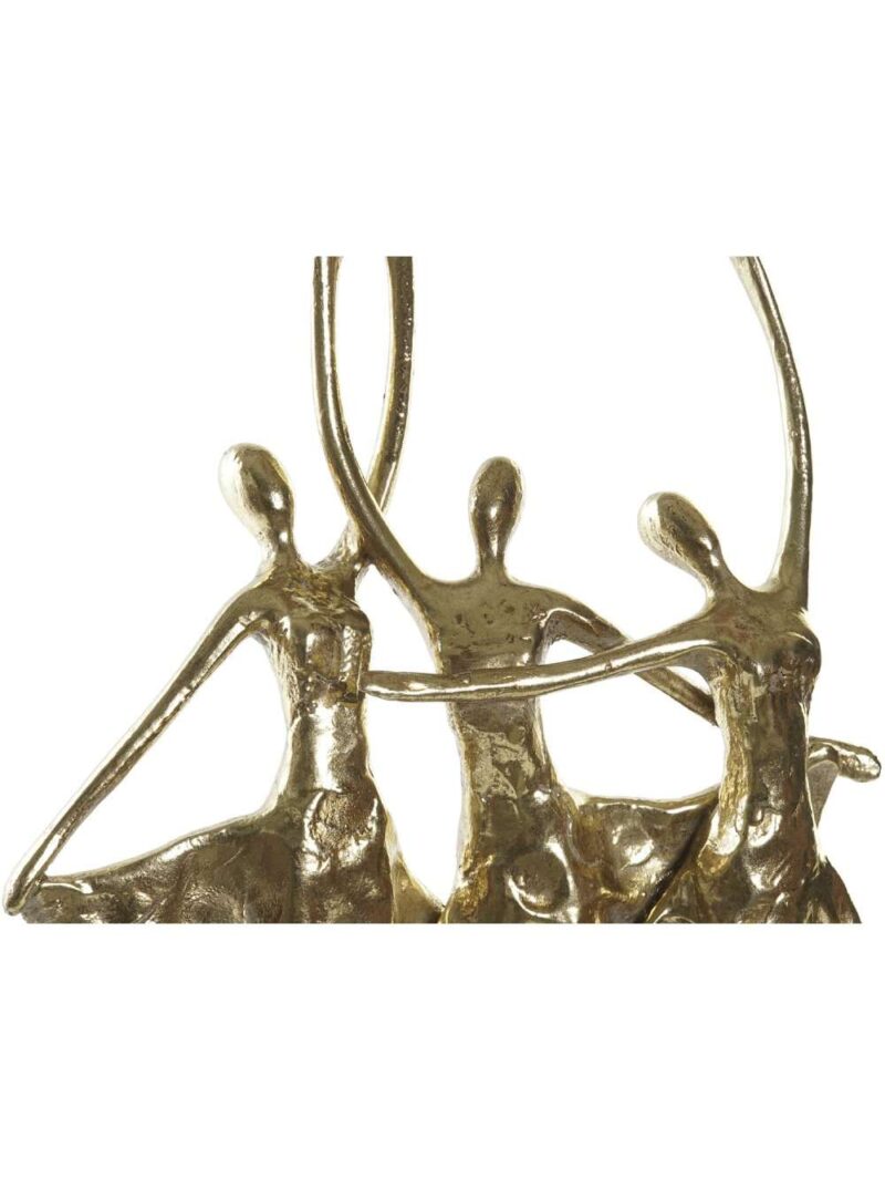 Figura In Resina Ballerine Dorata