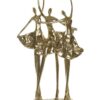 Figura In Resina Ballerine Dorata