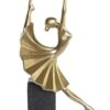 Figura In Resina Ballerina Dorata