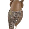 Gufo Decorativo In Resina Marrone
