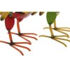 Gallo Colorato Figura In Metallo