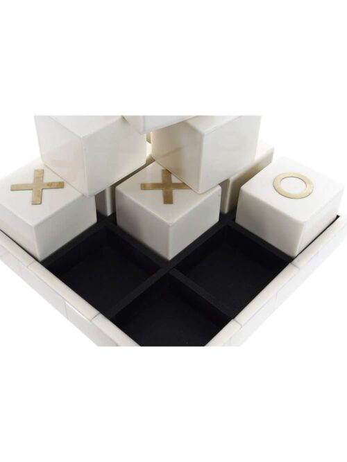 Gioco di Tris in Legno Avorio 21x21 cm