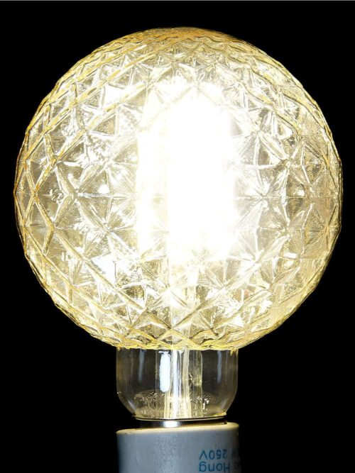 Lampadina LED Bulbo Grande in Cristallo 9,5x9,5x14 cm