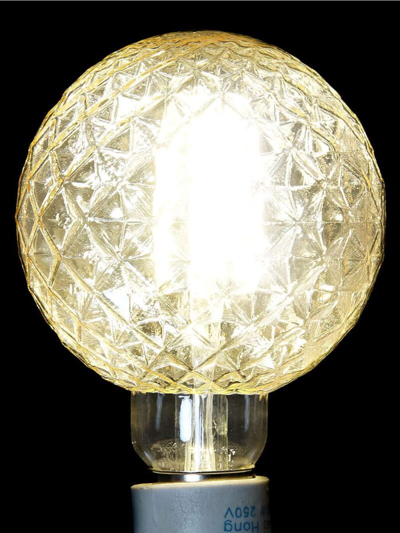 Lampadina Led Bulbo Grande In Cristallo 9,5X9,5X14 Cm
