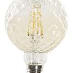 Lampadina LED Bulbo Grande in Cristallo 9,5x9,5x14 cm