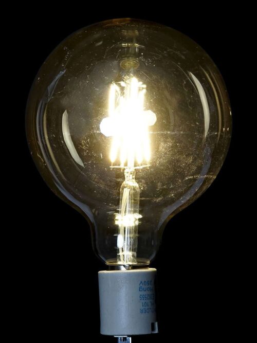 Lampadina LED Bulbo Grande in Cristallo 12,5x12,5x18 cm