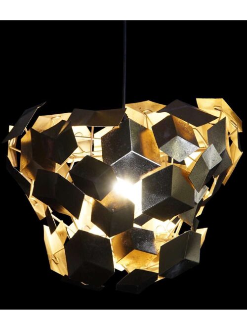 Lampadario da Soffitto in Metallo Dorato