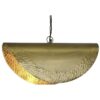 Lampadario Da Soffitto In Metallo Piegato Dorato