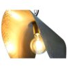 Lampadario Da Soffitto In Metallo Piegato Dorato