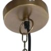 Lampadario Da Soffitto In Metallo Piegato Dorato