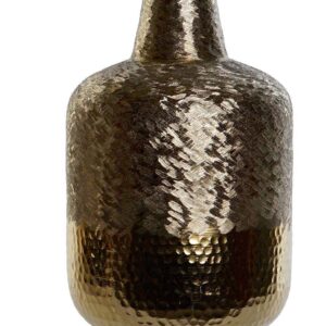 Vaso in Alluminio Raschiato Oro 22x22x33