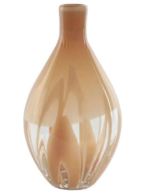 Vaso in Cristallo Color Pesca h37
