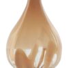 Vaso In Cristallo Color Pesca H33