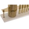 Set Cocktail 6 Pz Acciaio Inox Ramato Con Base Marmo