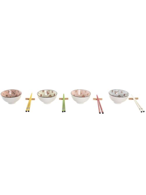 Set Sushi in Gres con Motivo Gatto in Bamboo
