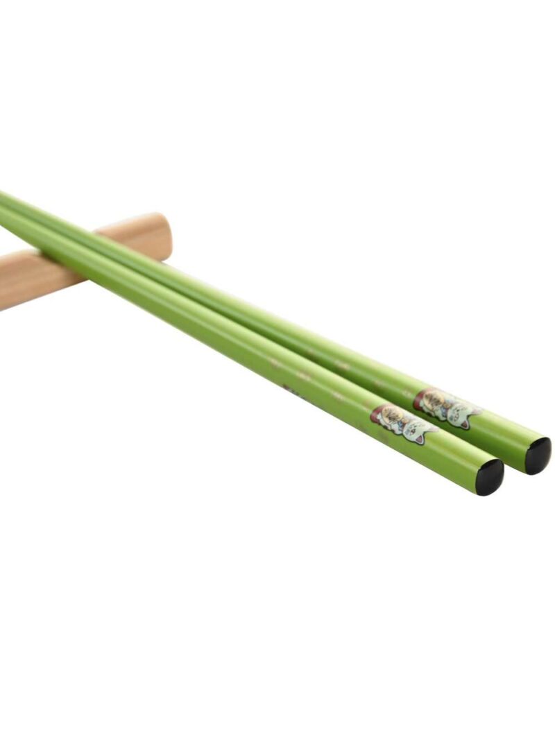 Set Sushi In Gres Con Motivo Gatto In Bamboo