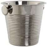 Cestello Porta Champagne in Acciaio Inox Argentato