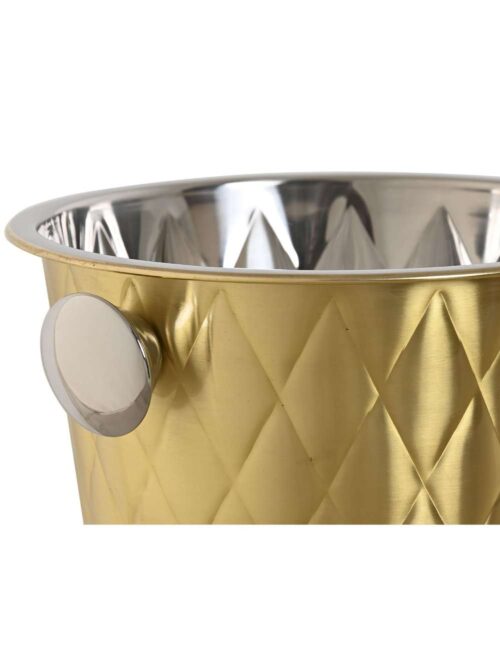 Cestello Porta Champagne in Acciaio Inox Dorato Opaco