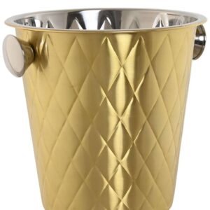 Cestello Porta Champagne in Acciaio Inox Dorato Opaco
