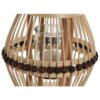 Portacandele In Rattan Naturale Con Cristallo