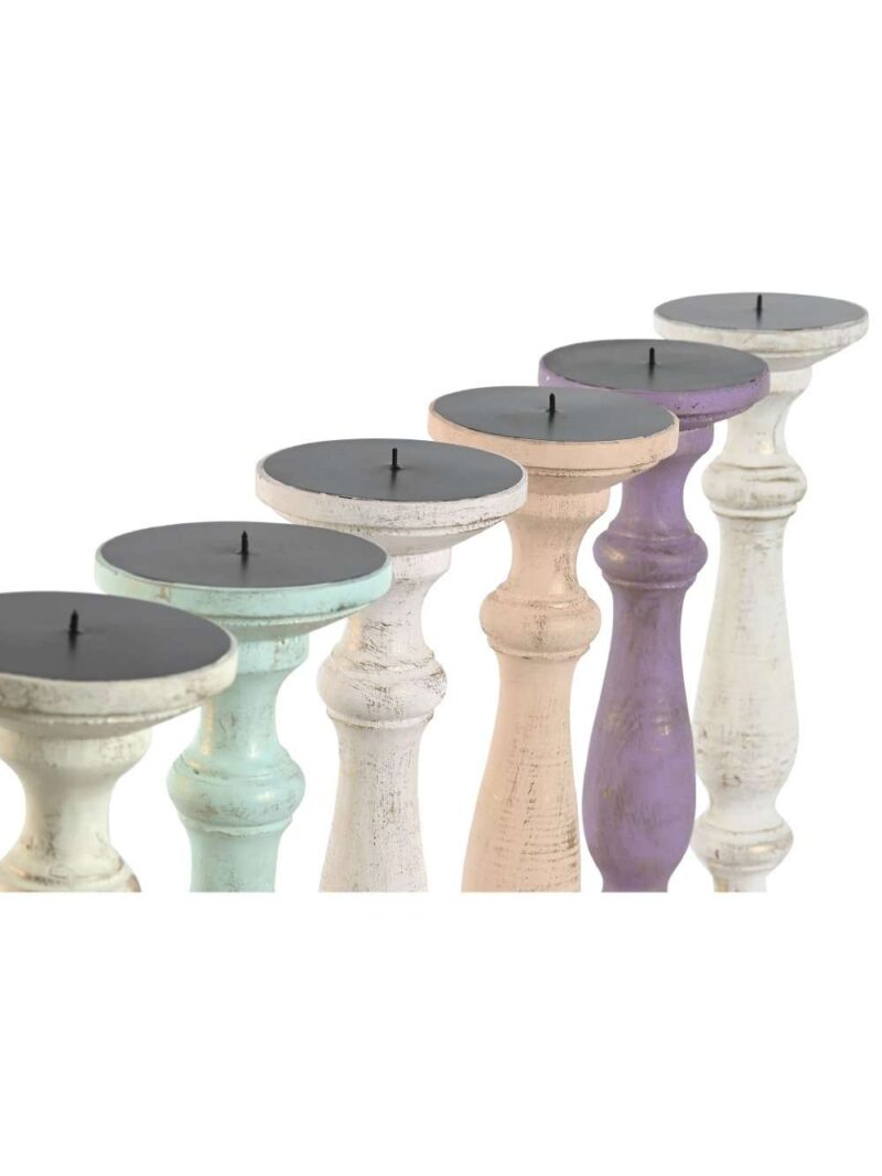Candelabro In Legno Di Mango Design Vintage