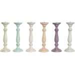 Candelabro in Legno di Mango Design Vintage