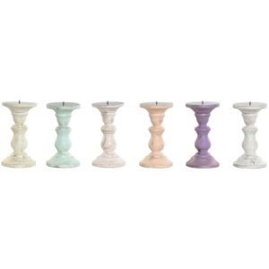 Candelabro in Legno di Mango Design Vintage
